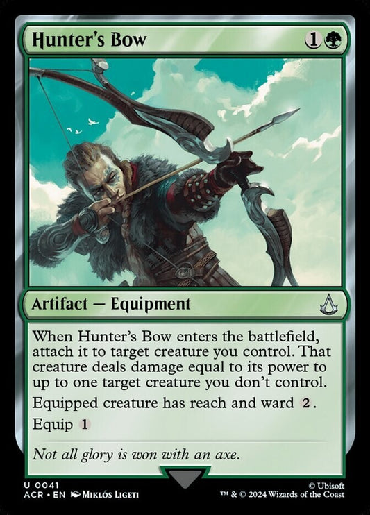 MTG ACR: Hunter's Bow (Artifact Equipment) Regular Uncommon Foil 0041