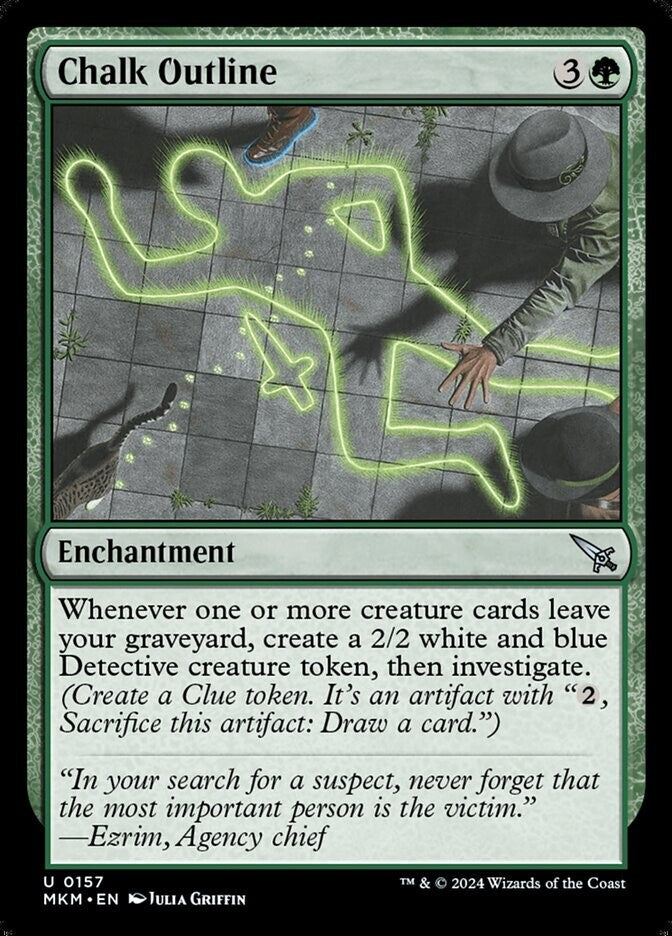 Chalk Outline MKM #157 Regular MTG card DM Vault Co
