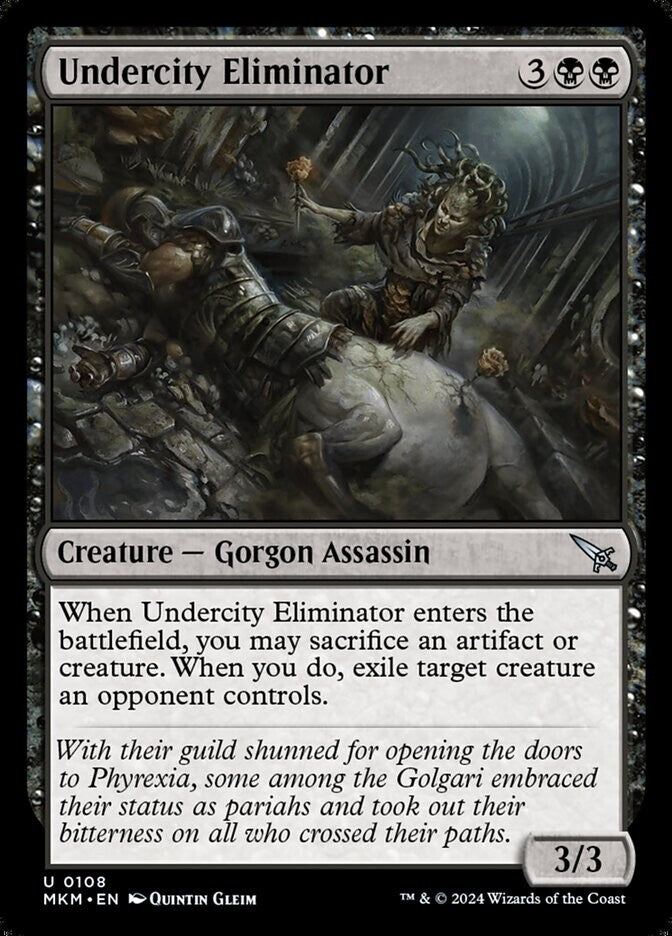 Undercity Eliminator MKM #108 Foil from Murders at Karlov Manor.