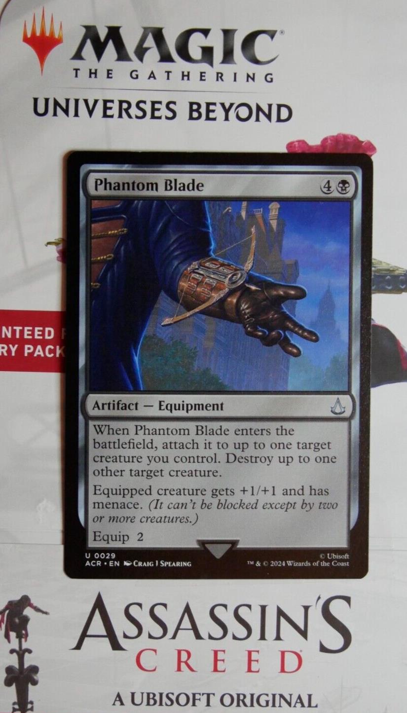 Phantom Blade Assassin’s Creed MTG artifact equipment card