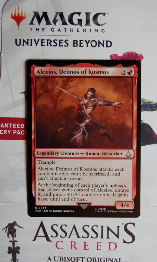 Alexios Deimos of Kosmos legendary creature Assassin’s Creed Magic the Gathering card