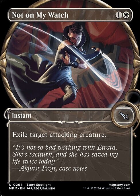 MTG MKM: Not on My Watch (Instant) Showcase Uncommon 0291 Foil Karlov Manor