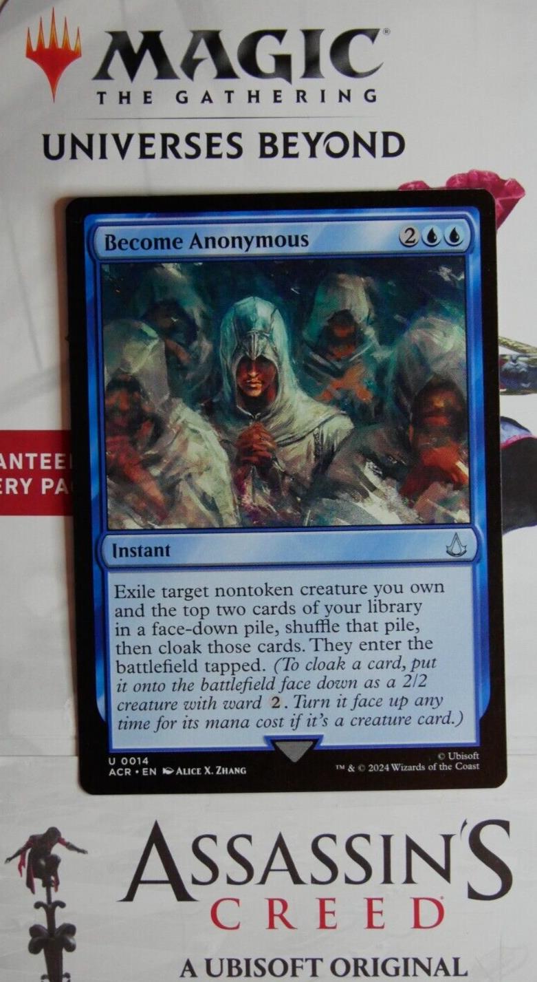 Become Anonymous ACR 014 Regular Finish from Assassin's Creed.