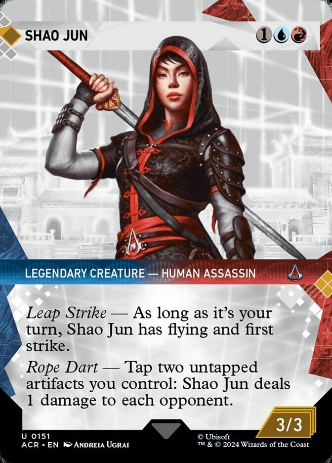 Shao Jun ACR 151 MTG foil legendary human assassin artifact synergy card Assassin's Creed crossover