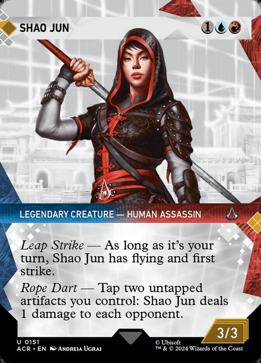 Shao Jun ACR 151 MTG foil legendary human assassin artifact synergy card Assassin's Creed crossover