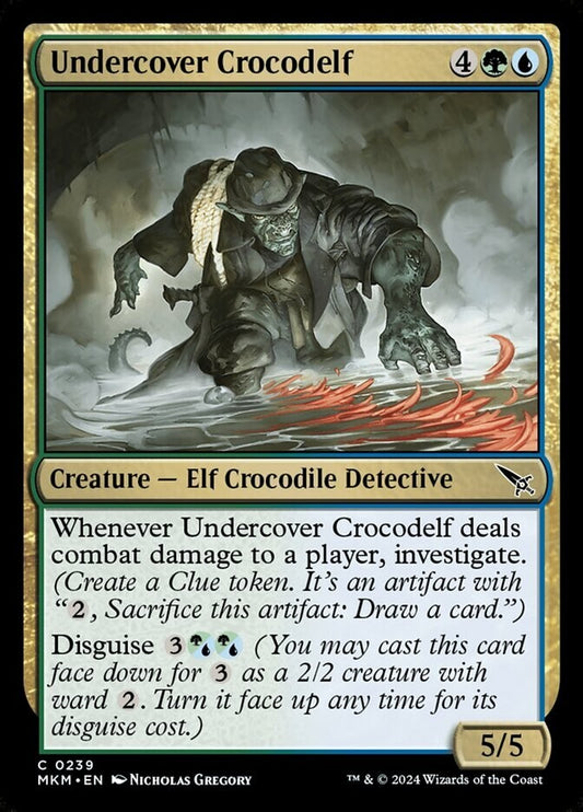Undercover Crocodelf MKM 239 foil finish MTG card front