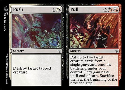 Foil Push // Pull MTG split card (MKM 250) from Murders at Karlov Manor
