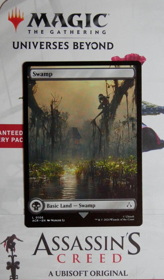 Swamp full art Assassin’s Creed Universes Beyond MTG basic land