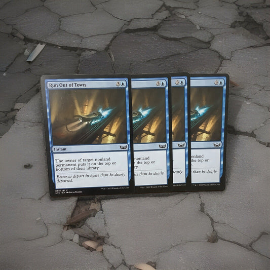 MTG SNC: X4 Run Out of Town (Instant) Streets of New Capenna 058/281 Common