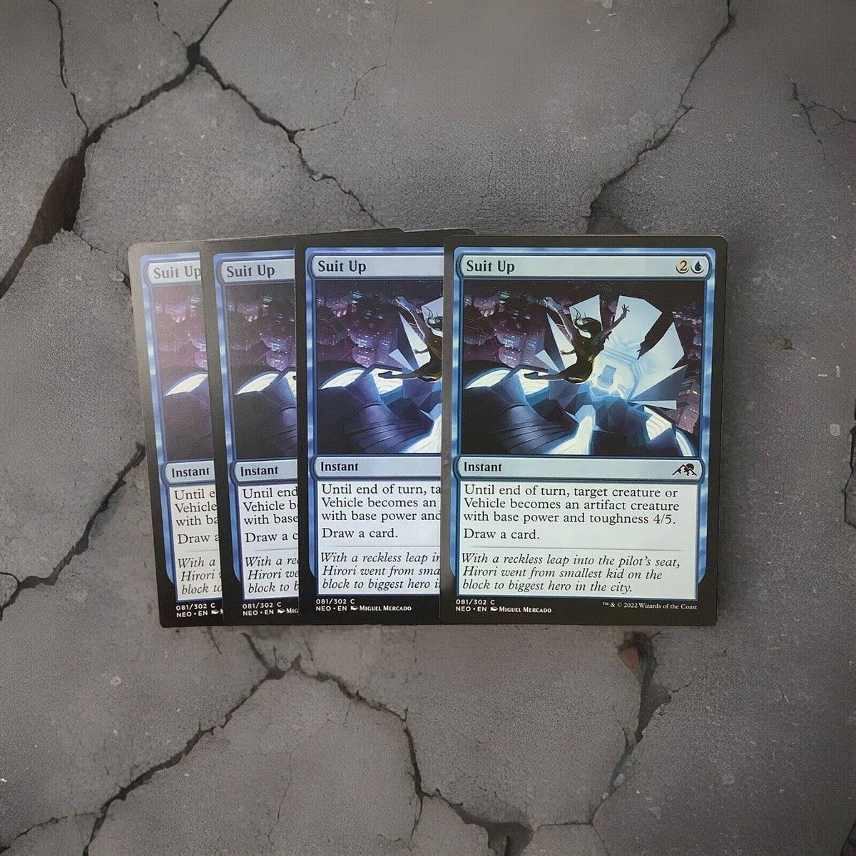 Suit Up NEO 081 x4 playset Regular MTG cards DM Vault Co.