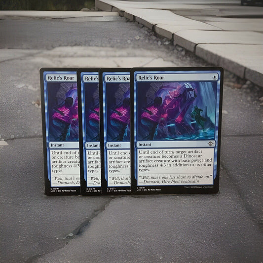 Relic’s Roar MTG Lost Caverns of Ixalan common 0071 four card lot