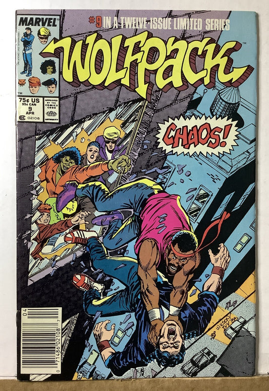 Wolfpack #9 (1989) — Marvel Newsstand Edition, Ron Wilson Cover