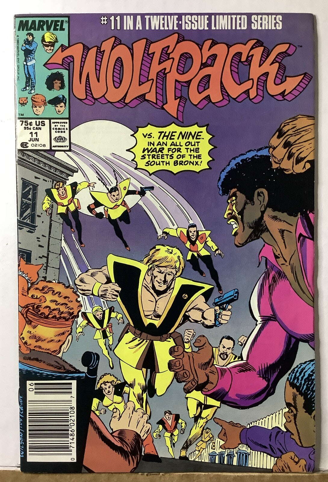 Wolfpack #11 (1989) — Marvel Newsstand Edition, Ron Wilson Cover