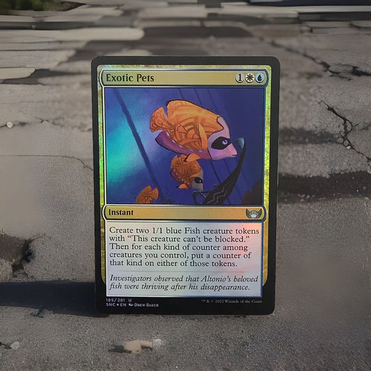 MTG SNC: Exotic Pets (Instant) Streets of New Capenna 185/281 Foil Uncommon
