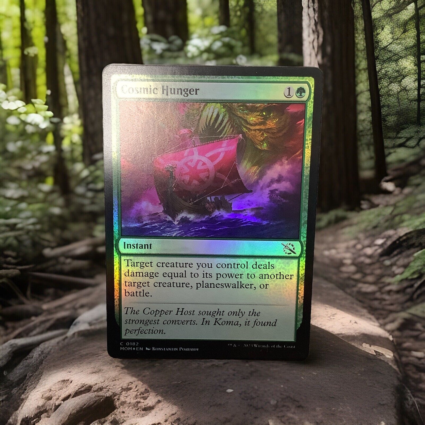 MTG MOM: Cosmic Hunger (Instant) March of the Machine 0182 Foil Common