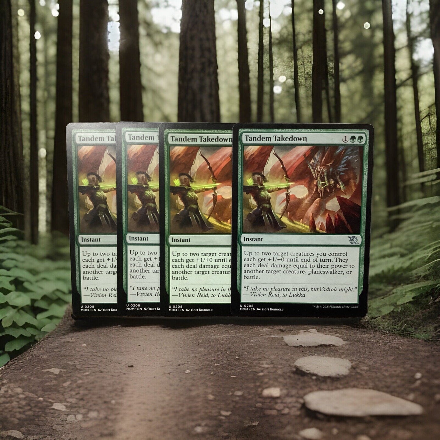 MTG MOM: X4 Tandem Takedown (Instant) March of the Machine 0208 Regular Uncommon