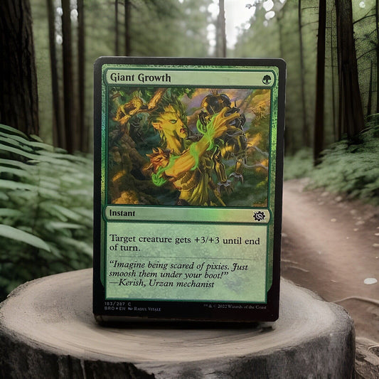 MTG BRO: Giant Growth (Instant) The Brothers' War 183/287 Foil Common