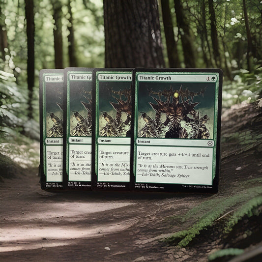 MTG ONE: X4 Titanic Growth Phyrexia: All Will Be One 187/271 Regular Common