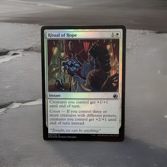MTG MID: Ritual of Hope Innistrad: Midnight Hunt 031/277 Regular Uncommon Foil