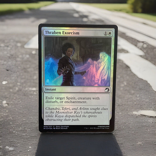 MTG MID:  Thraben Exorcism Innistrad: Midnight Hunt 039/277 Regular Common Foil