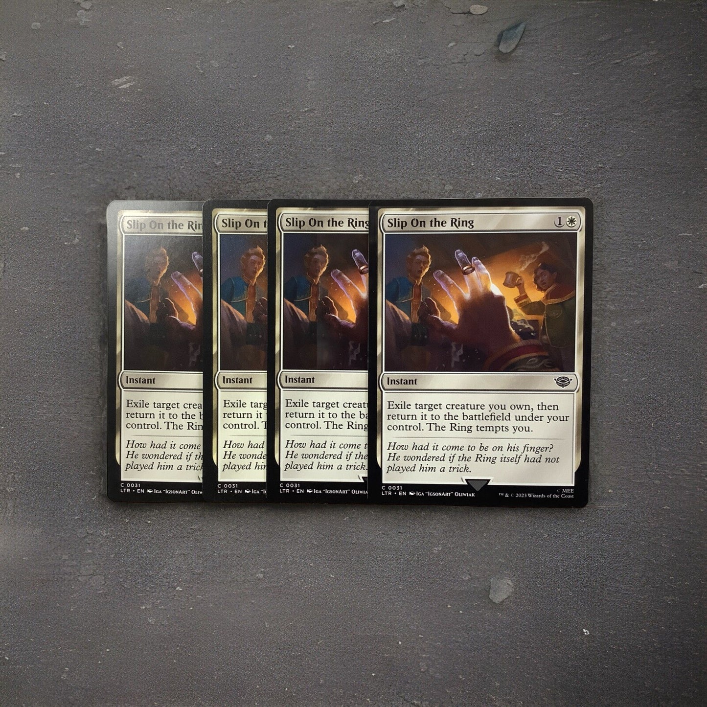 MTG LTR: X4 Slip On the Ring The Lord of the Rings: Tales of Middle-earth 0031