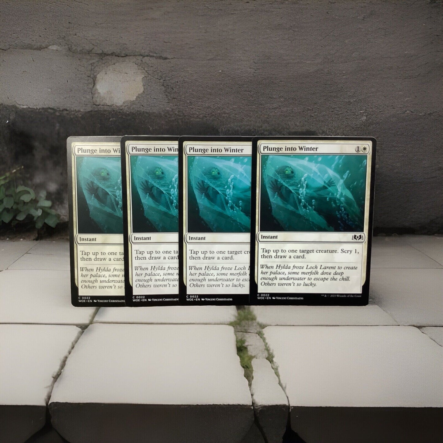 MTG WOE: X4 Plunge Into Winter (Instant) Wilds Of Eldraine Regular Common 0022