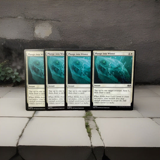 MTG WOE: X4 Plunge Into Winter (Instant) Wilds Of Eldraine Regular Common 0022