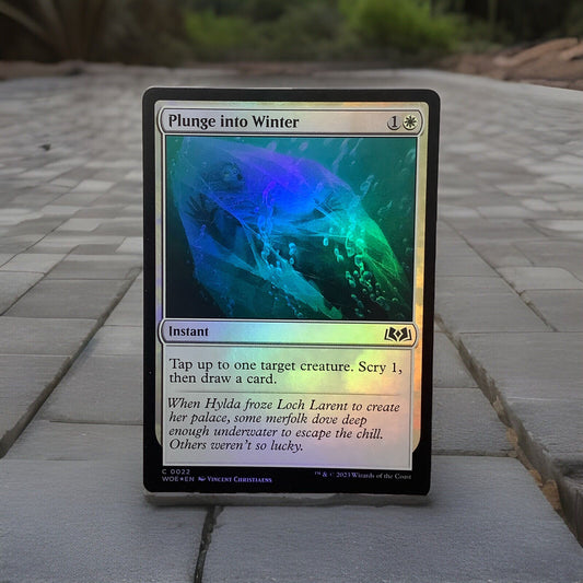MTG WOE: Plunge Into Winter (Instant) Wilds Of Eldraine Regular Common 0022 Foil