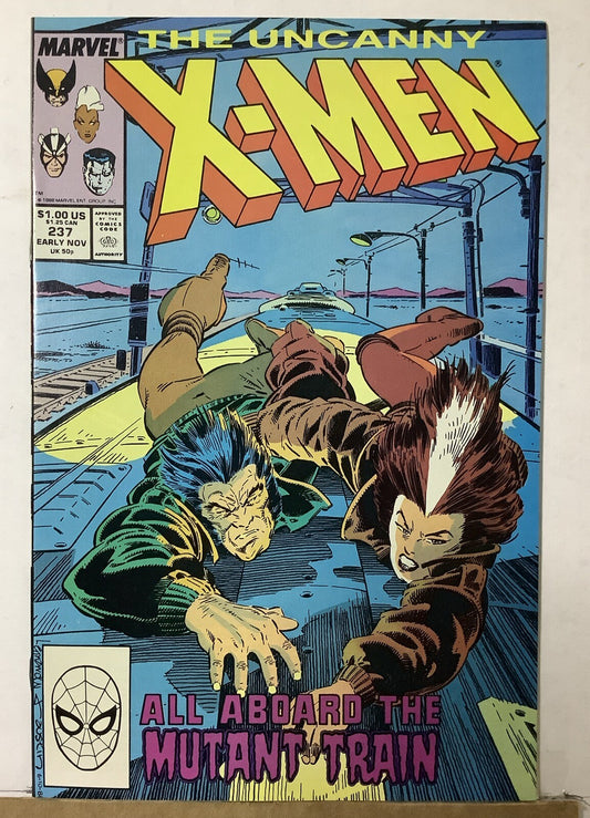 Uncanny X-Men #237 (1988) Direct Edition comic book featuring Wolverine, Rogue, and Longshot.
