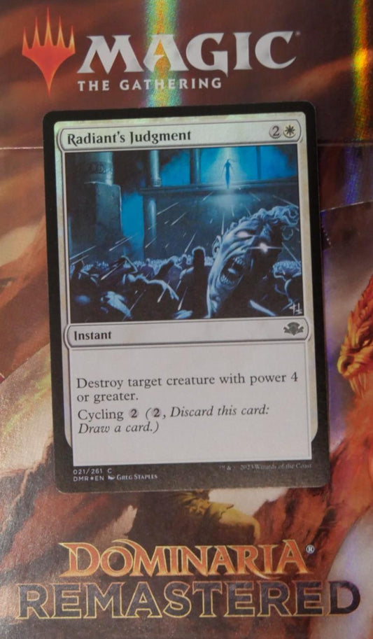 Radiant’s Judgment DMR 021 Foil MTG card DM Vault Co.