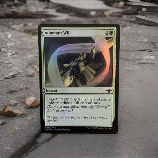 MTG VOW: Adamant Will (Instant) Innistrad: Crimson Vow 001/277 Foil Common