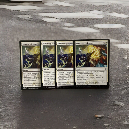 MTG RVR: X4 Summary Judgment (Instant) Ravnica Remastered 0027 Regular Common