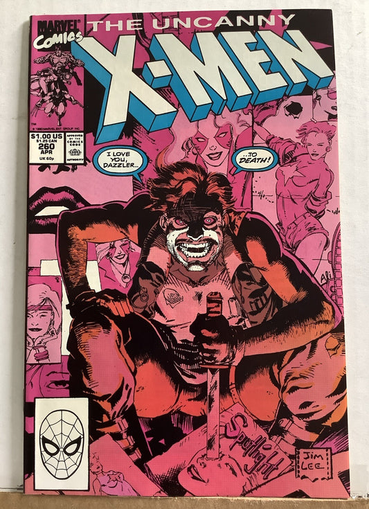 Uncanny X-Men #260 comic book cover from Marvel Comics featuring a dramatic character-focused scene.