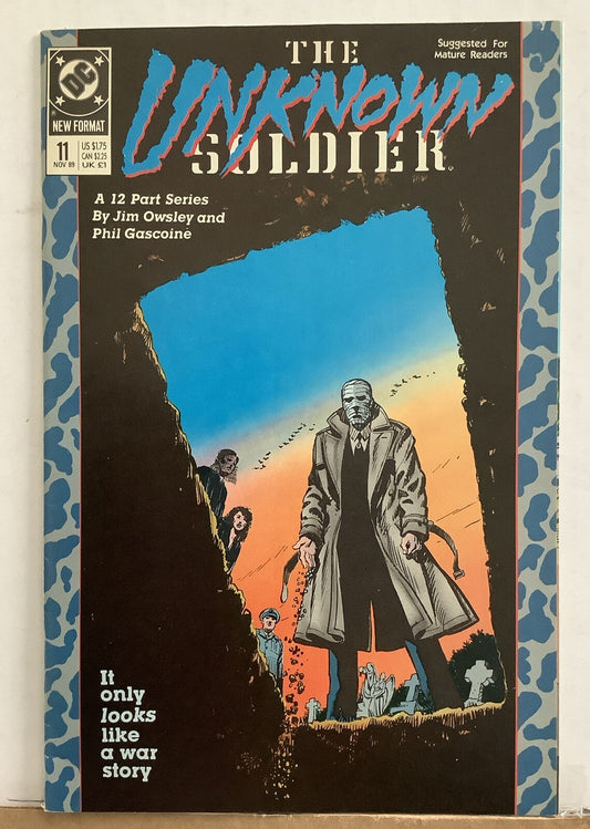 The Unknown Soldier issue 11 DC Comics cover featuring a symbolic wartime scene from the limited series.