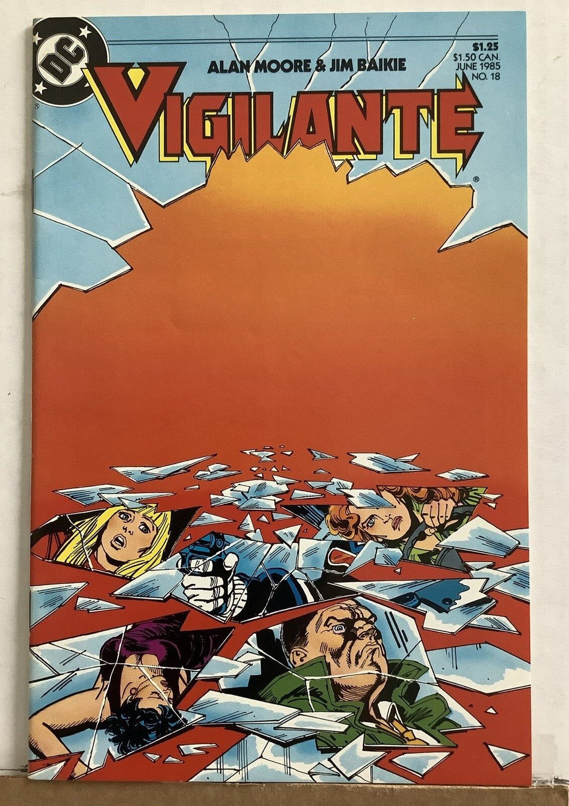 Vigilante #18 DC Comics 1985 Alan Moore Jim Baikie cover art