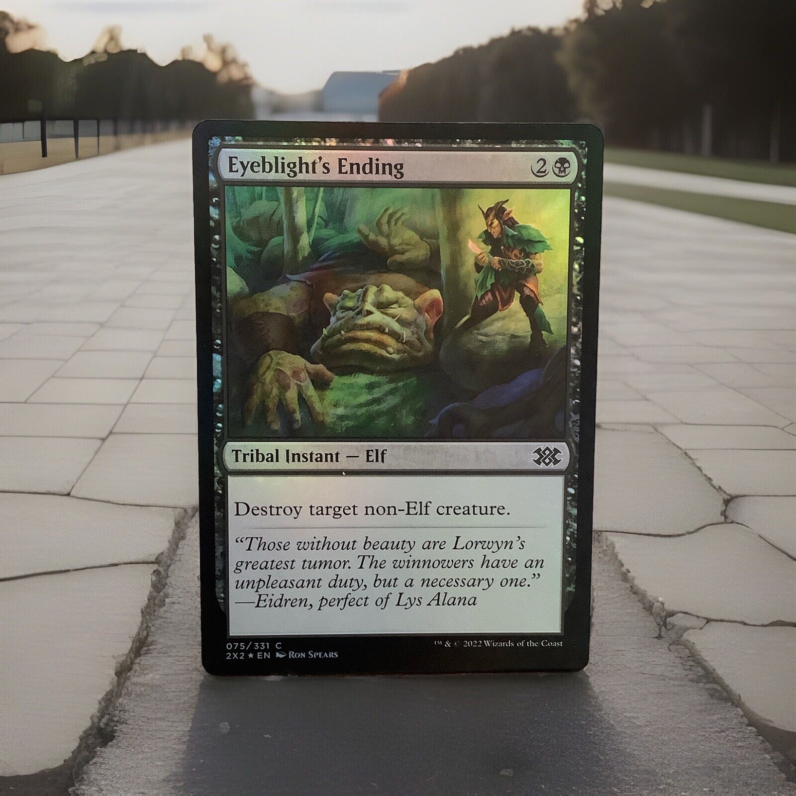 Eyeblight's Ending Foil 2X2 075 MTG Elf tribal removal card | DM Vault Co