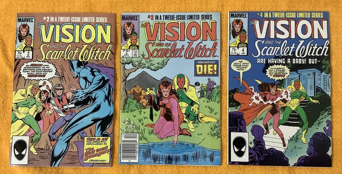 Vision and the Scarlet Witch #2–8 Comic Lot | Marvel Limited Series Bundle
