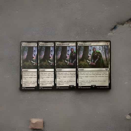 Bitter Downfall LTR 077 Magic the Gathering instant removal card playset of four.