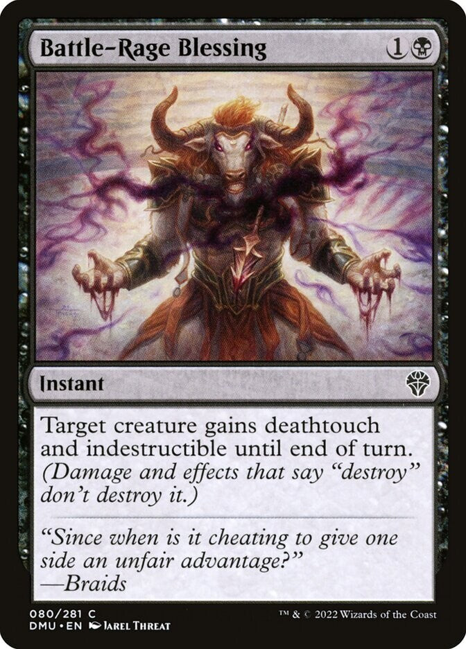 Battle-Rage Blessing MTG Dominaria United DMU 080 Foil Combat Trick Instant