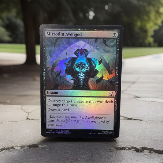 Mirrodin Avenged foil instant card from March of the Machine MTG