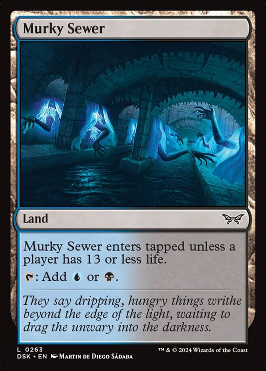 Murky Sewer DSK 263 Magic the Gathering blue black dual land card.