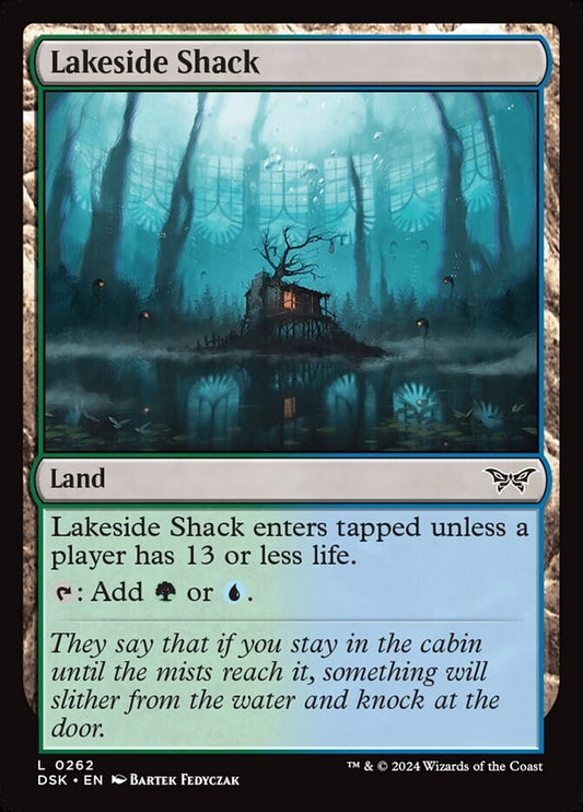 Lakeside Shack DSK 262 MTG dual land card by DM Vault Co