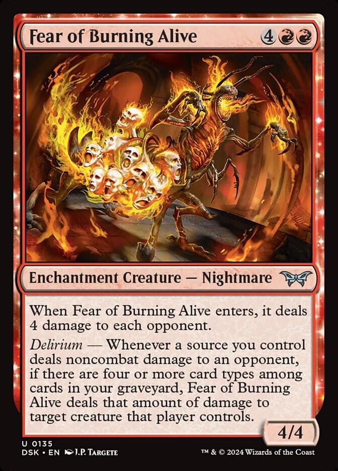Fear of Burning Alive DSK 135 Regular MTG card DM Vault Co.