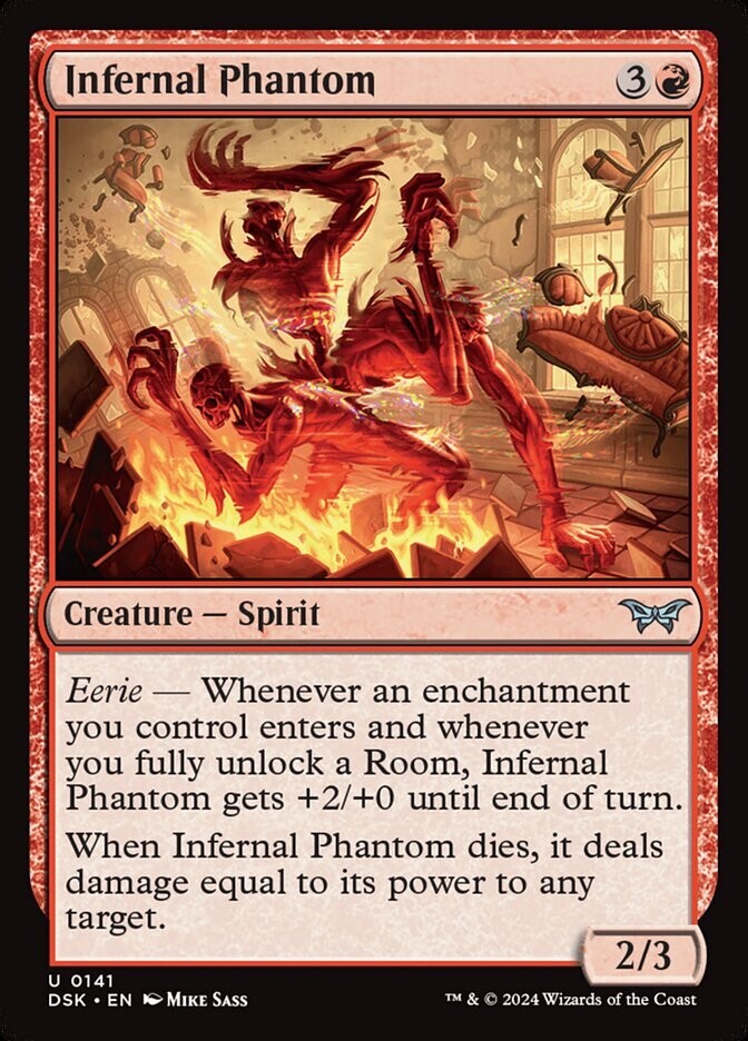 Infernal Phantom Magic the Gathering card from Duskmourn House of Horror