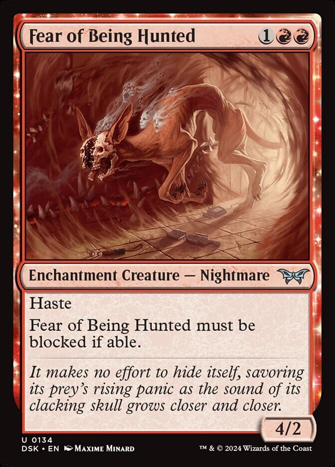 Fear of Being Hunted DSK 134 Regular MTG card DM Vault Co.