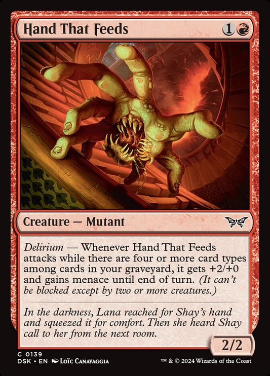 Hand That Feeds DSK 139 MTG Mutant creature card regular finish