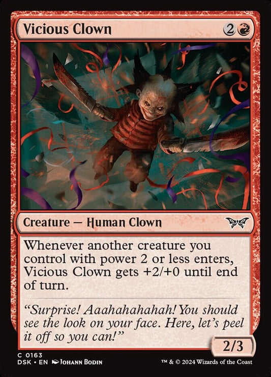 Vicious Clown DSK 163 Regular MTG card DM Vault Co.