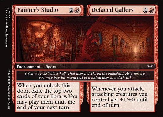 Painter's Studio // Defaced Gallery DSK 147 Regular MTG card DM Vault Co.
