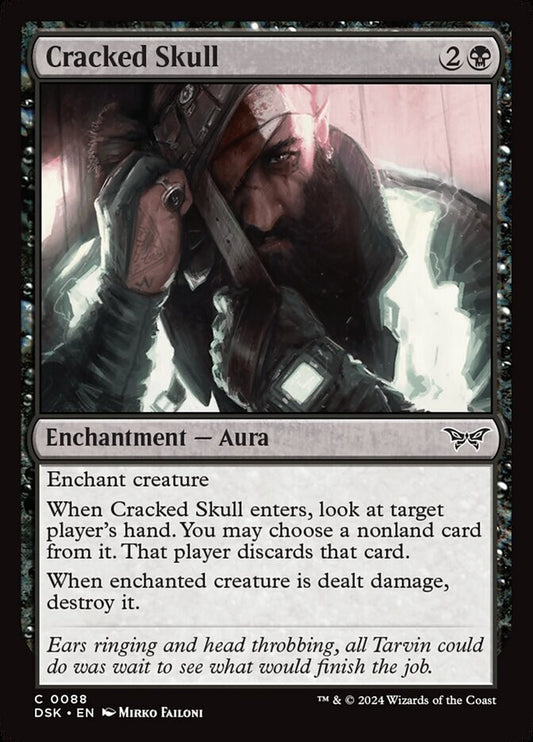 MTG DSK: Cracked Skull (Enchantment Aura) Regular Common 0088 Duskmourn