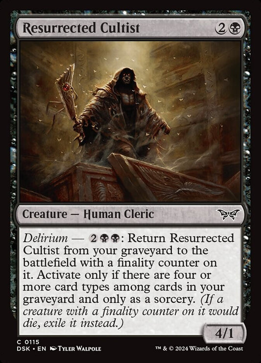 MTG DSK: Resurrected Cultist (Creature Human Cleric) Regular Common 0115